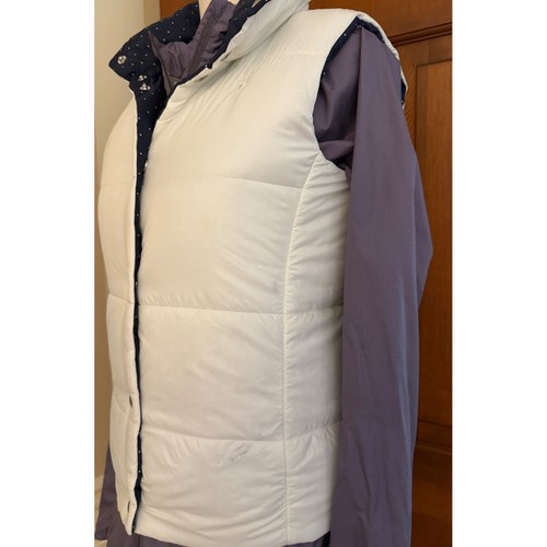 Polo Ralph Lauren Kids Down Puffer Vest Girls Large 12-14 Navy Reversible Coat - Picture 5 of 17