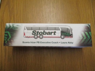 EDDIE STOBART ATLAS DIE CAST SCANIA IRIZAR PB EXECUTIVE COACH LAURA ABBY