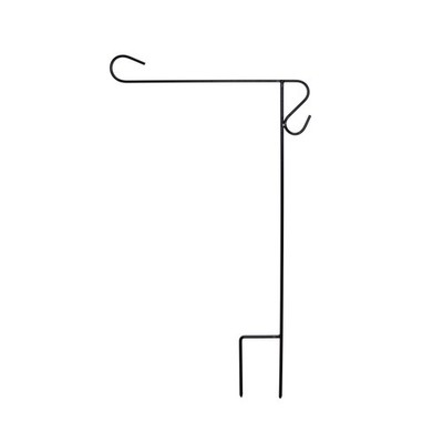 Briarwood Lane Wrought Iron Short Garden Flag Stand Holder