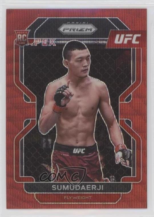 2022 Panini Prizm UFC Ruby Wave Prizm Sumudaerji #114 Rookie RC mv6