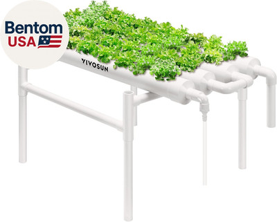 VIVOSUN Hydroponic Grow Kit, 1 Layer 36 Plant Sites 4 Food-Grade PVC-U Pipes Hyd