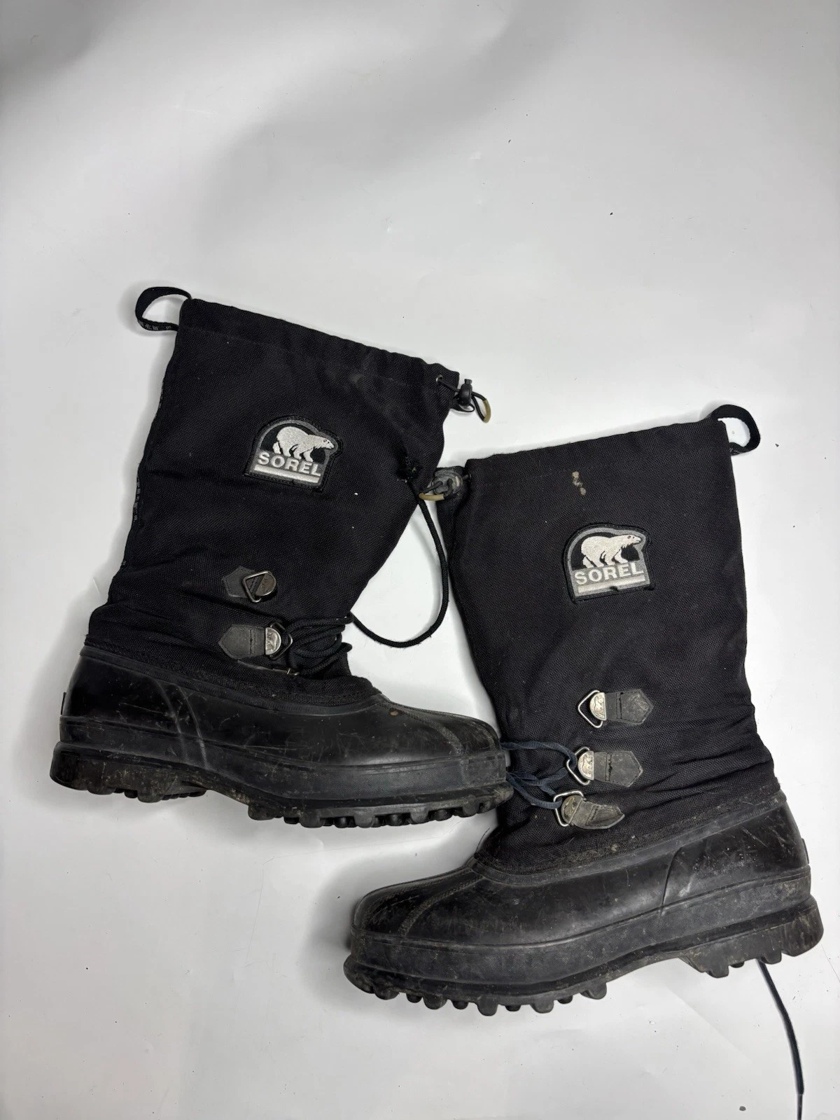 Sorel Snowfall Black Winter Insulated Snow Boots Rubber Lace-up Men’s 11 EU 44