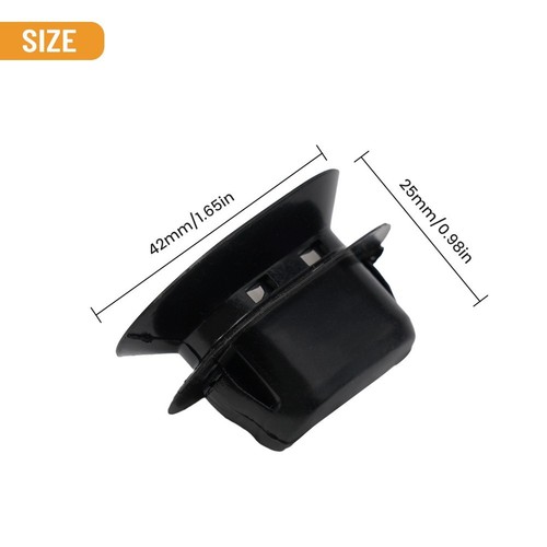 2pcs Clips 42mm*25mm Black Cushion Pad Clip Plastic High Quality Material - Picture 8 of 12