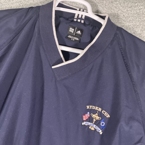 Vintage Adidas Climashell Ryder Cup Softshelljacke Herren Large Blau Gorpcore