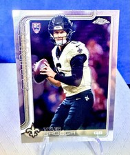 2025 Topps Chrome Tyler Shough #398 Base Rookie Saints