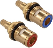 Replacement Brass Ceramic Disc Stem Cartridge Faucet Valve Quarter Turn