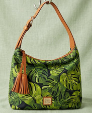 Dooney Bourke Montego/Siesta Palm Leaf Hobo bag Monstera--Gorgeous