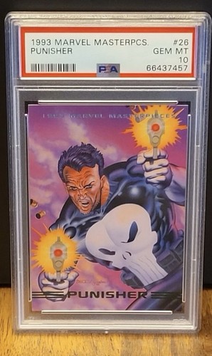 SKYBOX 1993 MARVEL MASTERPIECES 26 PUNISHER PSA 10 (Pop 65)