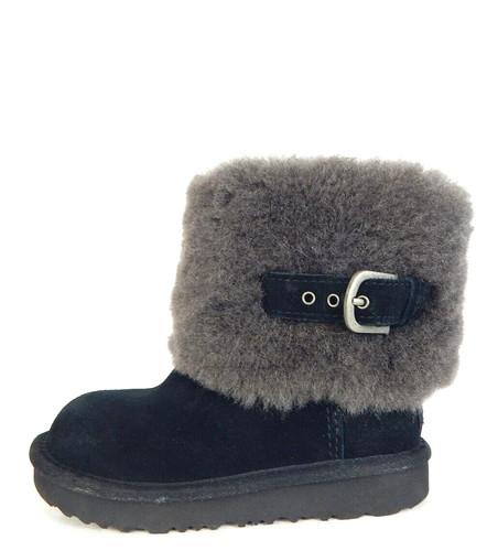 STIVALE UGG BAMBINO SCAMOSCIATO FIBBIA 1092358K TAGLIA 11 NUOVO SENZA ETICHETTE - Foto 1 di 8