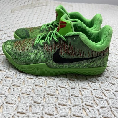 Nike Kobe Mamba Rage Grinch Sneakers Men's Size 7 Green Red OG