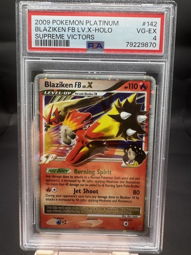 Blaziken FB LV.X graded PSA 4 for sale on eBay