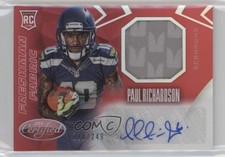 2014 Certified Freshman Fabric Mirror Signatures Red Paul Richardson Auto 4ta