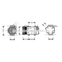 Kompressor Klimaanlage FüR Renault Kangoo KC0/1_ Express FC0/1_