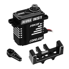 INJORA Coreless High Torque Micro Servo with Mount and Servo Horn for SCX24 C