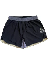 93Brand Standard Issue Grappling Shorts Jiu Jistsu Black Yellow Men's Size 36