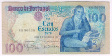 1980 Portugal 100 Escudos 56338 Paper Money Banknotes Currency