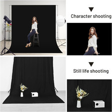 Black Backdrop Background,10 X 7 FT Large Photography Backdrop Photo Photosho...