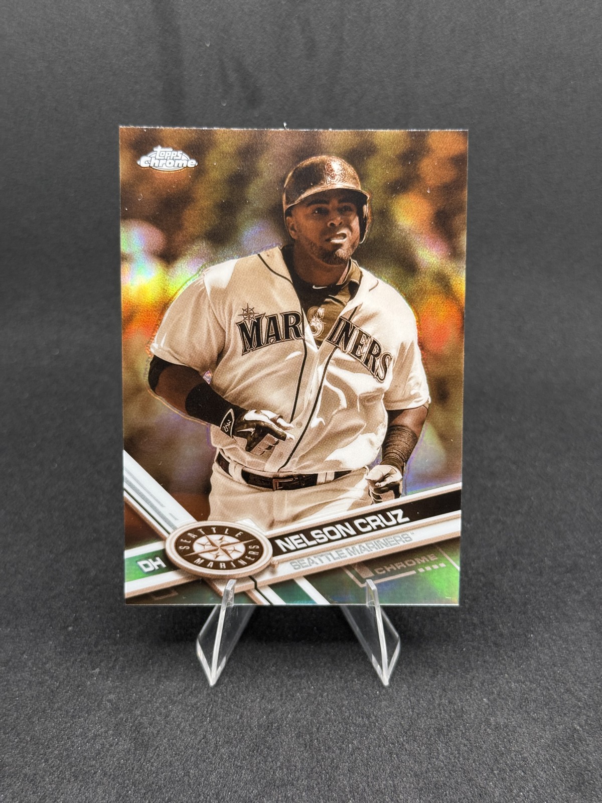 2017 Topps Chrome - Nelson Cruz #133 Sepia Refractor