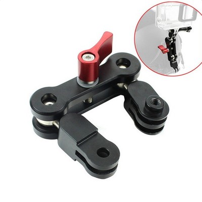 Universal 360° Swivel Arm Aluminum Rotary Ball Head Adapter Adjustable Bracket a