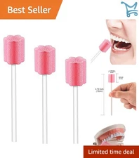 Disposable Mouth Swabs Sponge 100PCS Oral Cleaning Dental Swabsticks