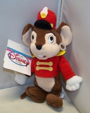 THE DISNEY STORE 8" BEAN PLUSH TIMOTHY MOUSE DUMBO MOVIE NEW WITH TAG