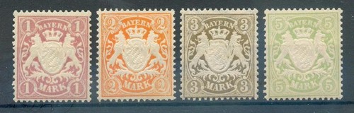 Bavaria 71/74 set MNH MINT 80EUR