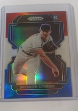2022 Panini Prizm - Tier III Spencer Strider #240 Red White & Blue Prizm (RC)