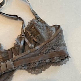 Victoria's Secret Designer Swarovski Crystal Ash Grey Bra