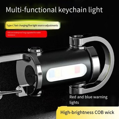 Wasserdichte Schlüsselanhänger Taschenlampe mit Ladefunktion für draußen