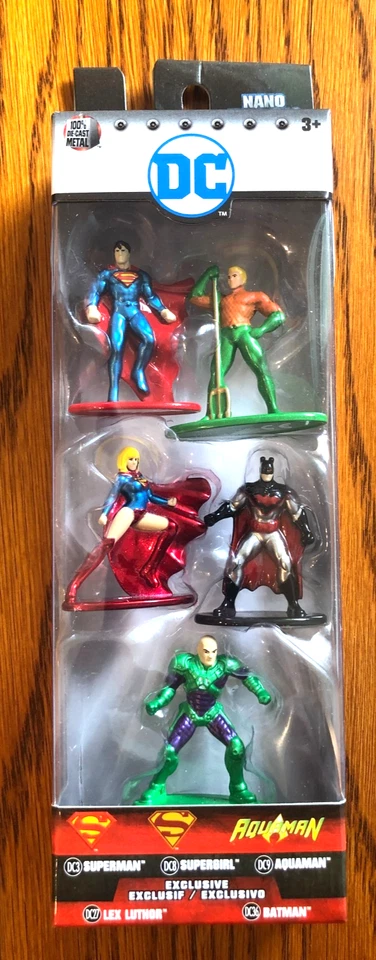 🔥Jada Nano DC Metalfigs - Dos paquetes de 5 Superman Wonder Woman Flash Batman🔥 Foto 3 de 4