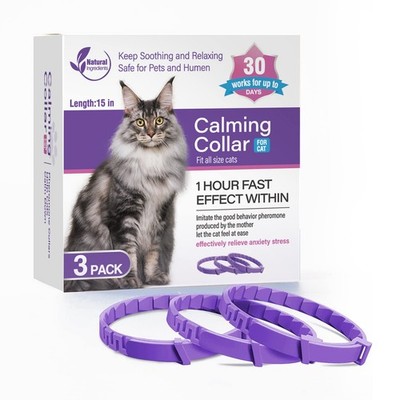 3 Pack Calming Collar Efficient Relieve Reduce Anxiety Stress Pheromones Calm...