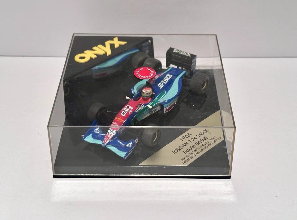 Carro modelo ONYX Jordan 194 Sasol #15 Eddie Irvine escala 1/43 Fórmula 1 F1 - Imagem 2 de 4