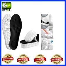 Comfortable Black Memory Foam Insoles with Arch Support for All-Day Relief