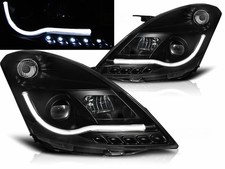 Light Tube Scheinwerfer Set für Suzuki Swift schwarz 2010-2016
