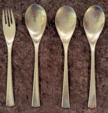 WMF Cromargan DOMUS BRASILIA Stainless Korea 3 Soup Spoons, 1 Salad Fork 18/8 FS