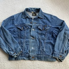 COOL Vintage Maverick Blue Bell Denim Jacket Mens 40 Cowboy Cut Cropped USA