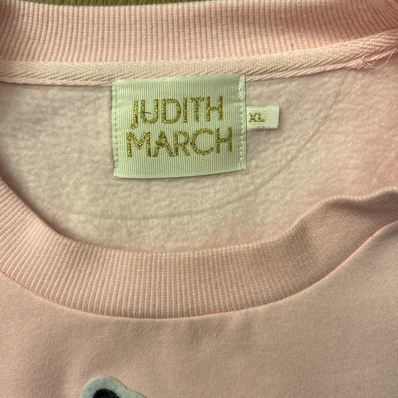 Judith March Shell Yeah Pink Pullover Crewneck Se… - image 3