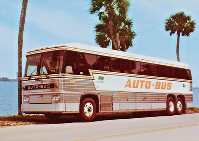 Vintage 1970s Postcard: the Auto-Bus (an exciting new Florida travel concept)