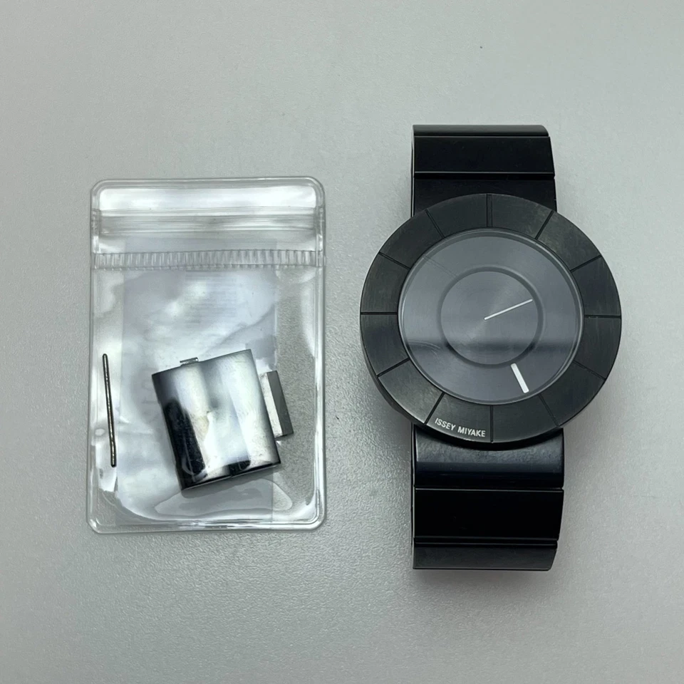 Reloj SEIKO ISSEY MIYAKE Qz "TO" Yoshioka Tokujin Negro SILAN002 De JAPÓN #986A Foto 2 de 4