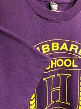 Vintage 80s 90s Screen Stars Best Single Stitch Purple Hibbard T Shirt Mens XL