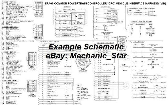 Detroit Series 60 DDEC III, IV, V, VI Engine Wiring Diagram Schematic