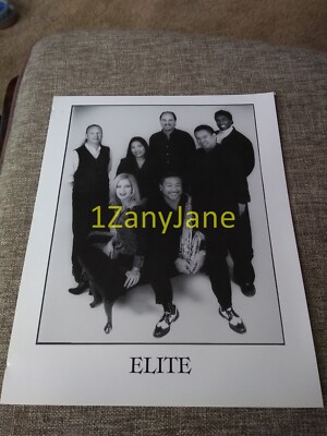 P997 Band 8x10 Press Photo PROMO MEDIA ELITE B & W 7 PERSON GROUP