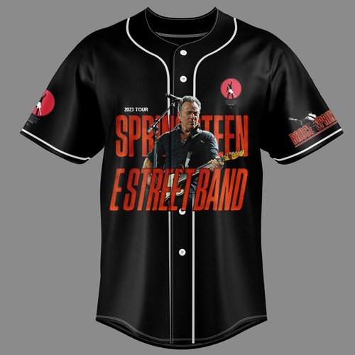 Bruce Springsteen E Street Band Tour 2023 Baseball Jersey