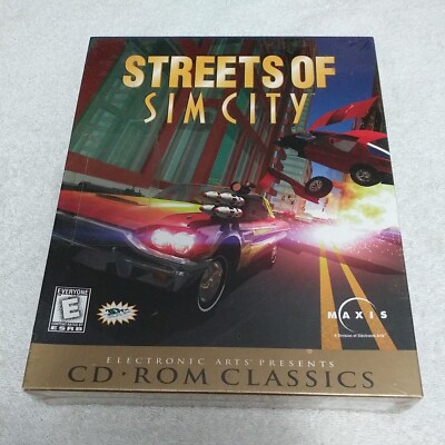 Streets of Sim City PC Software Game - Big Box - New Sealed Mint Condition Maxis