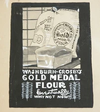 1948 Magazine Print Ad Art Washburn & Crosby's Gold Medal Flour General Mills