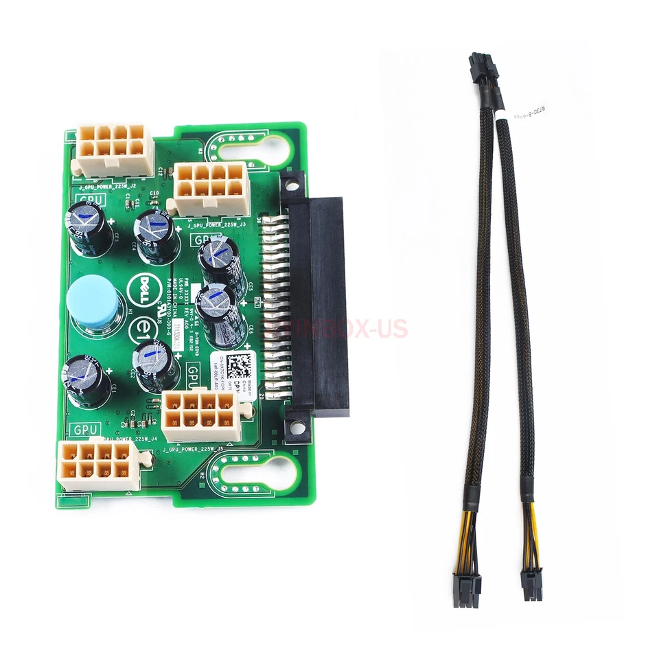 Dell Poweredge T630 T640 GPU Power Supply Expansion Board X7C1K w/Cable DRXPD - Image 2 of 4