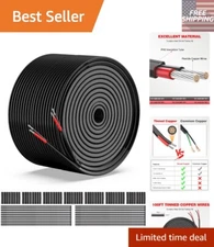 Versatile 16 Gauge Low Voltage Wire - Tinned Copper Ideal for LED & Lamps, 100FT