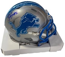 BRIAN BRANCH SIGNED DETROIT LIONS MINI HELMET BECKETT WITNESS COA