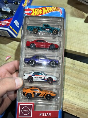 2023 Hot Wheels Nissan 5 Pack:  Datsun, Fairlady, Silvia, Skyline R32, HT2000-X