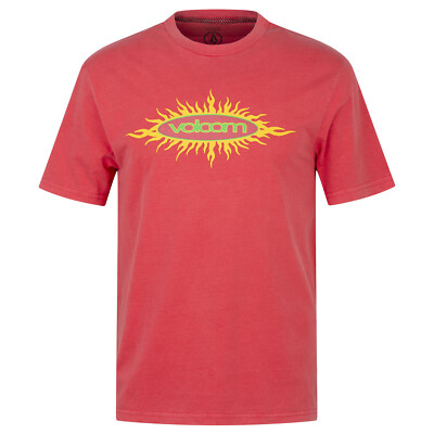 Volcom Nu Sun PW T-Shirt washed ruby - Motive T-Shirt mit Frontprint